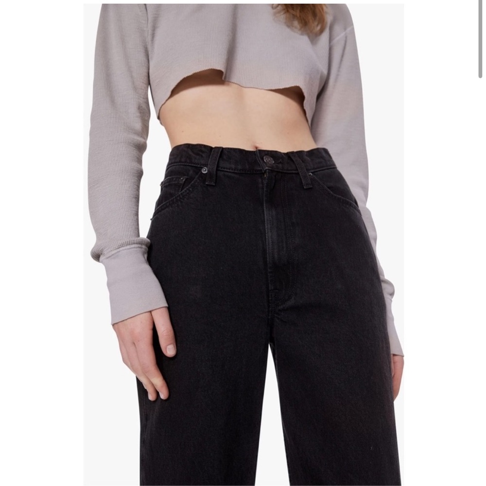 MOTHER Snacks Double Stack High Rise Jeans - Picture 2 of 8